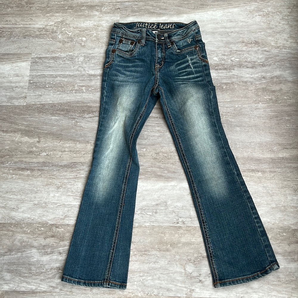Justice Jeans girls 5 pocket denim jeans